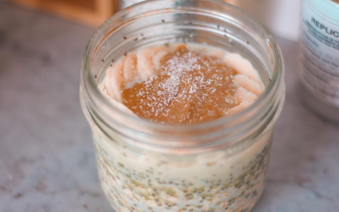 Overnight porridge au matcha